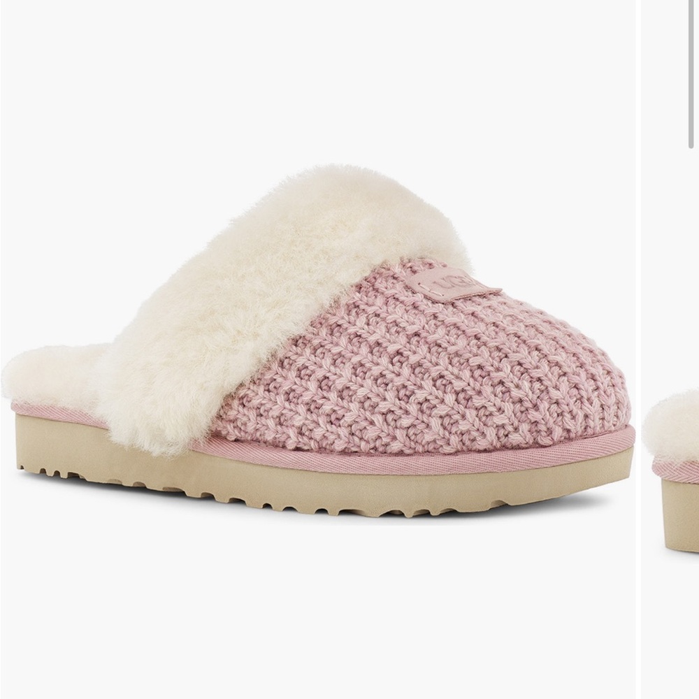 Ugg Pink Knit Slippers
